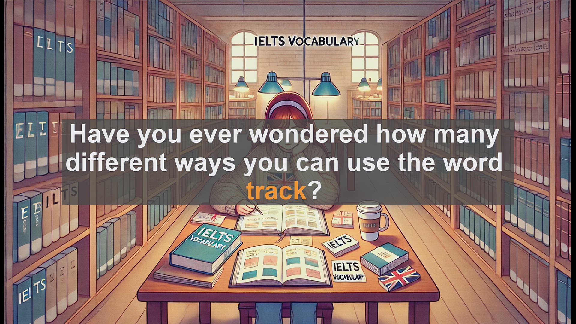 'Video thumbnail for 2500 Must Know IELTS 5.5 Vocabulary - Mastering 'Track' for IELTS: Multiple Uses and Meanings'