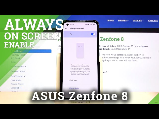 Video thumbnail for How to Turn On Always On Display in ASUS Zenfone 8 – Activate AOD