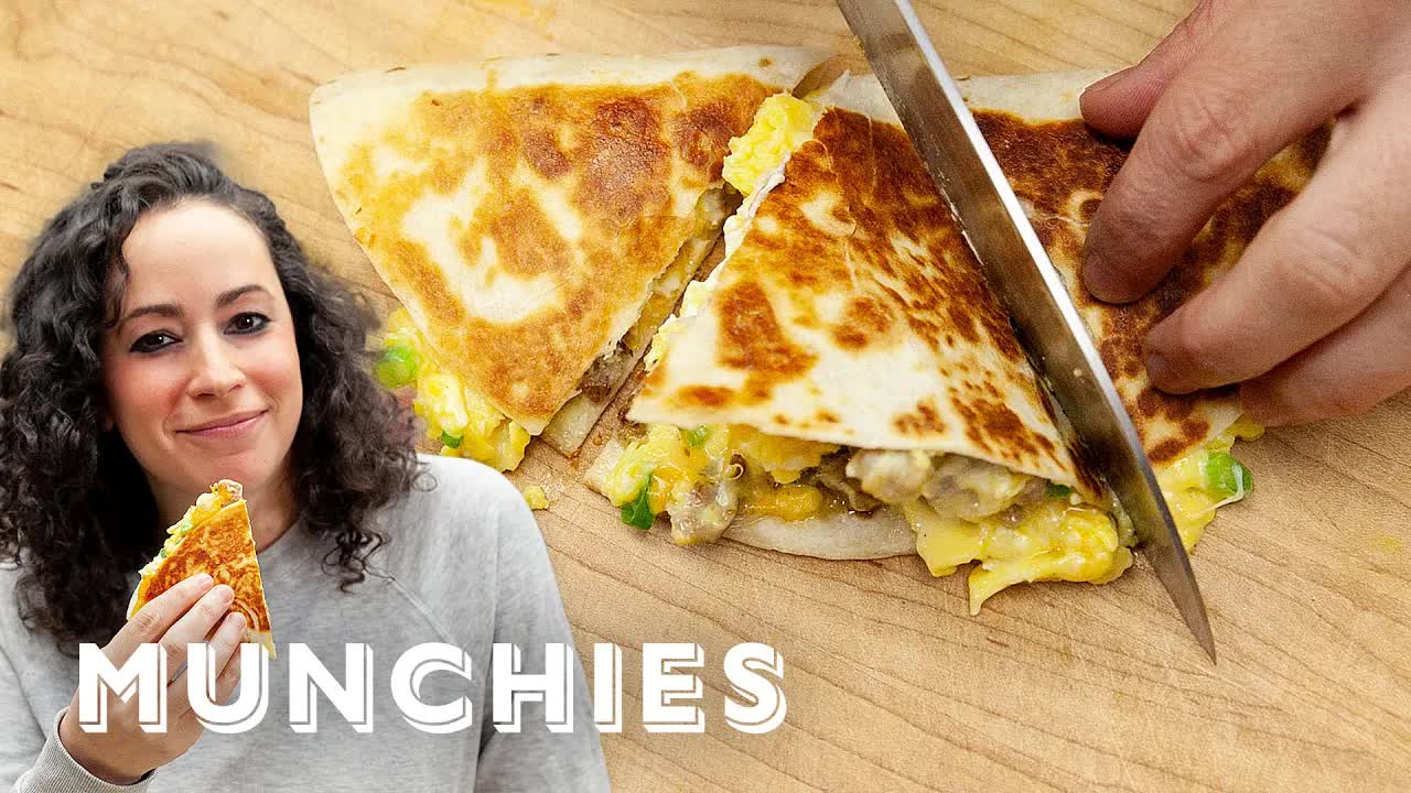 'Video thumbnail for Breakfast Quesadillas | The Cooking Show'