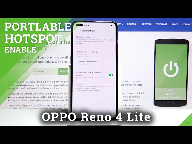 Video thumbnail for How to Enable Portable Hotspot in OPPO Reno 4 Lite – Find Personal Hotspot Settings