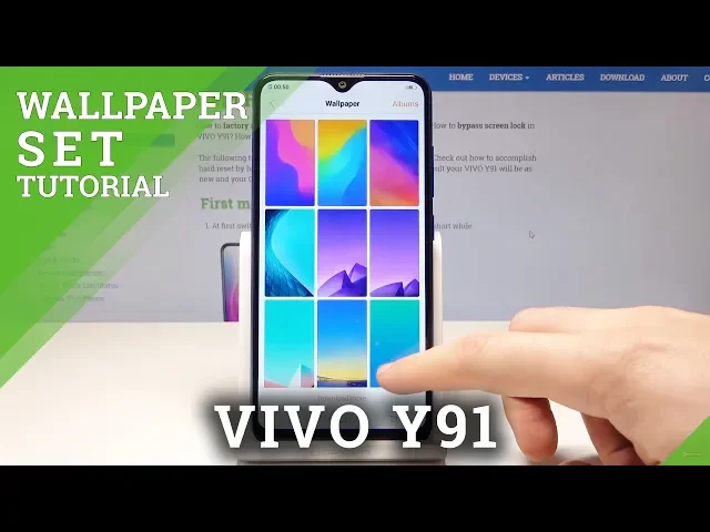 Video thumbnail for How to Update Screen in VIVO Y91 - Change Wallpaper