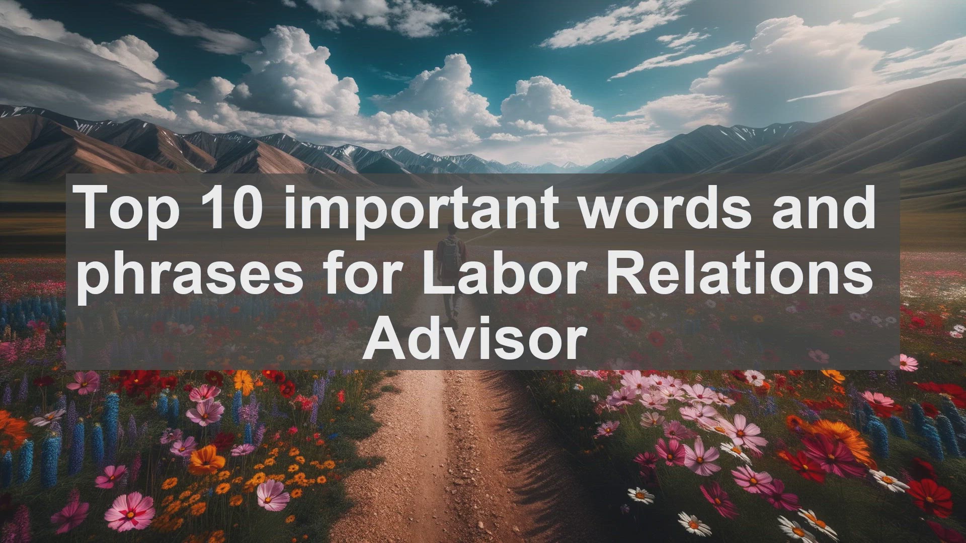 'Video thumbnail for Top 10 important words and phrases for Labor Relations Advisor'