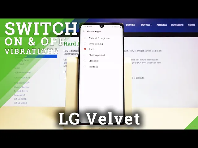 Video thumbnail for How to Change Vibration Pattern in LG Velvet – Personalize Vibration Settings