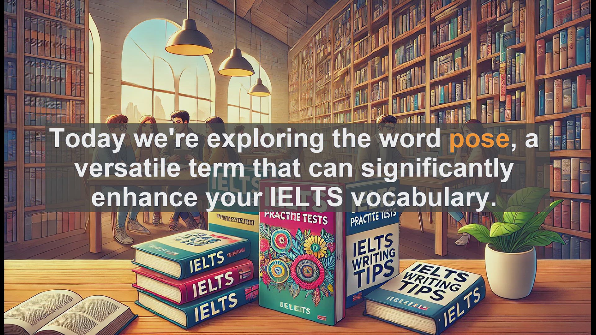 'Video thumbnail for 2500 Must Know IELTS 6.5 Vocabulary - Understanding 'Pose': Boost Your IELTS Vocabulary'