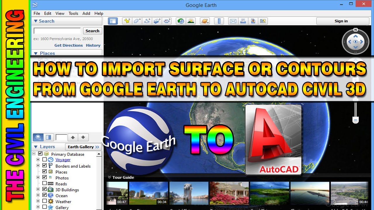 Video thumbnail for How to Import Surface from Google Earth to Civil 3D | AutoCAD Civil 3D Tutorial in Hindi/Urdu