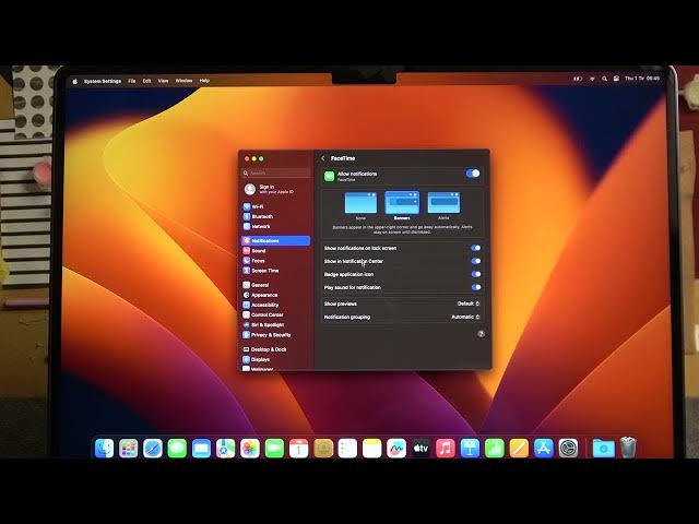 Video thumbnail for How To Manage Notification Settings On Macbook Air M2 2023