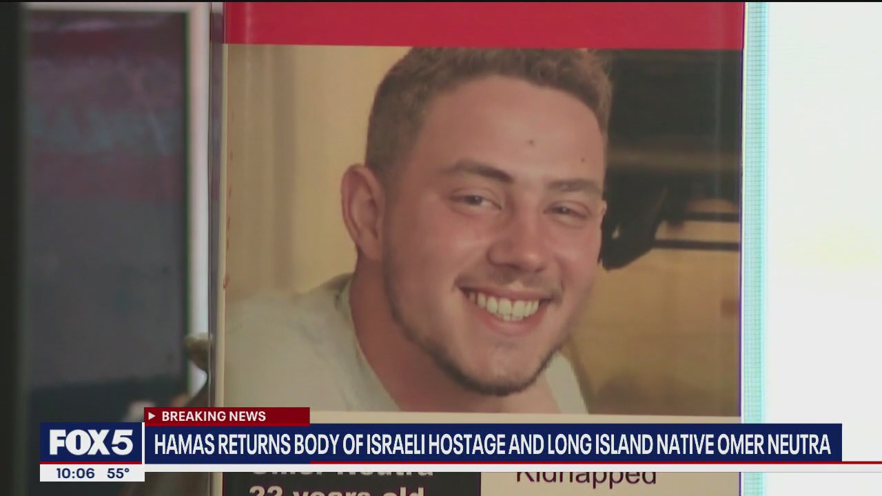 'Video thumbnail for Omer Neutra: Long Island man's body returned after Hamas attack'