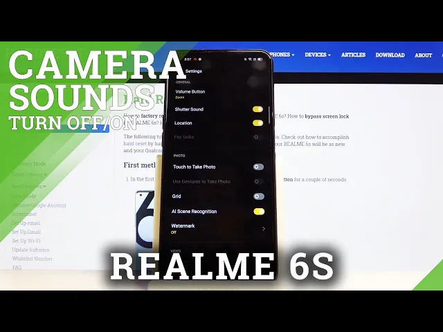 Video thumbnail for How to Disable Sound Shutter in REALME 6s – Camera Shutter Sound
