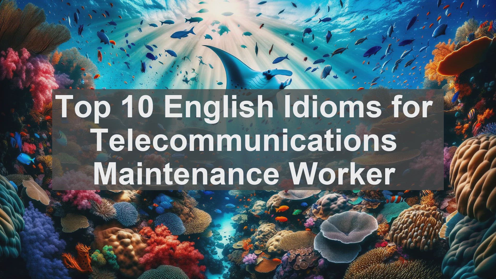 'Video thumbnail for Top 10 English Idioms for Telecommunications Maintenance Worker'