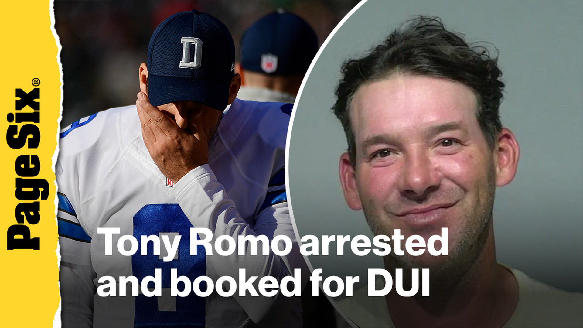 Video thumbnail for Tony Romo arrested and booked for DUI on golf trip home