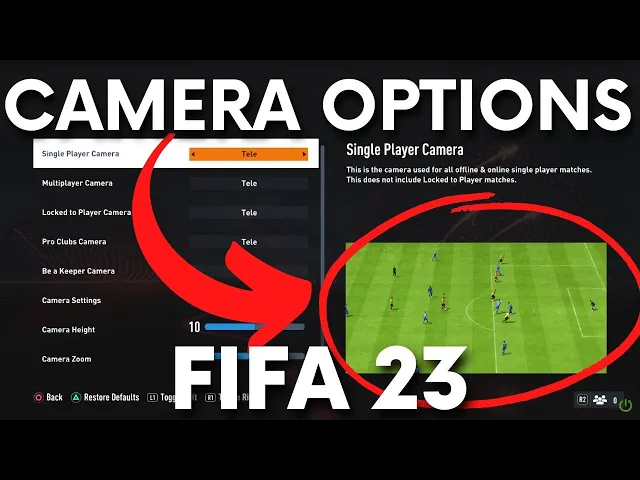 Video thumbnail for How to Change Camera Settings in FIFA 23 - Switch Camera Options in FIFA 2023