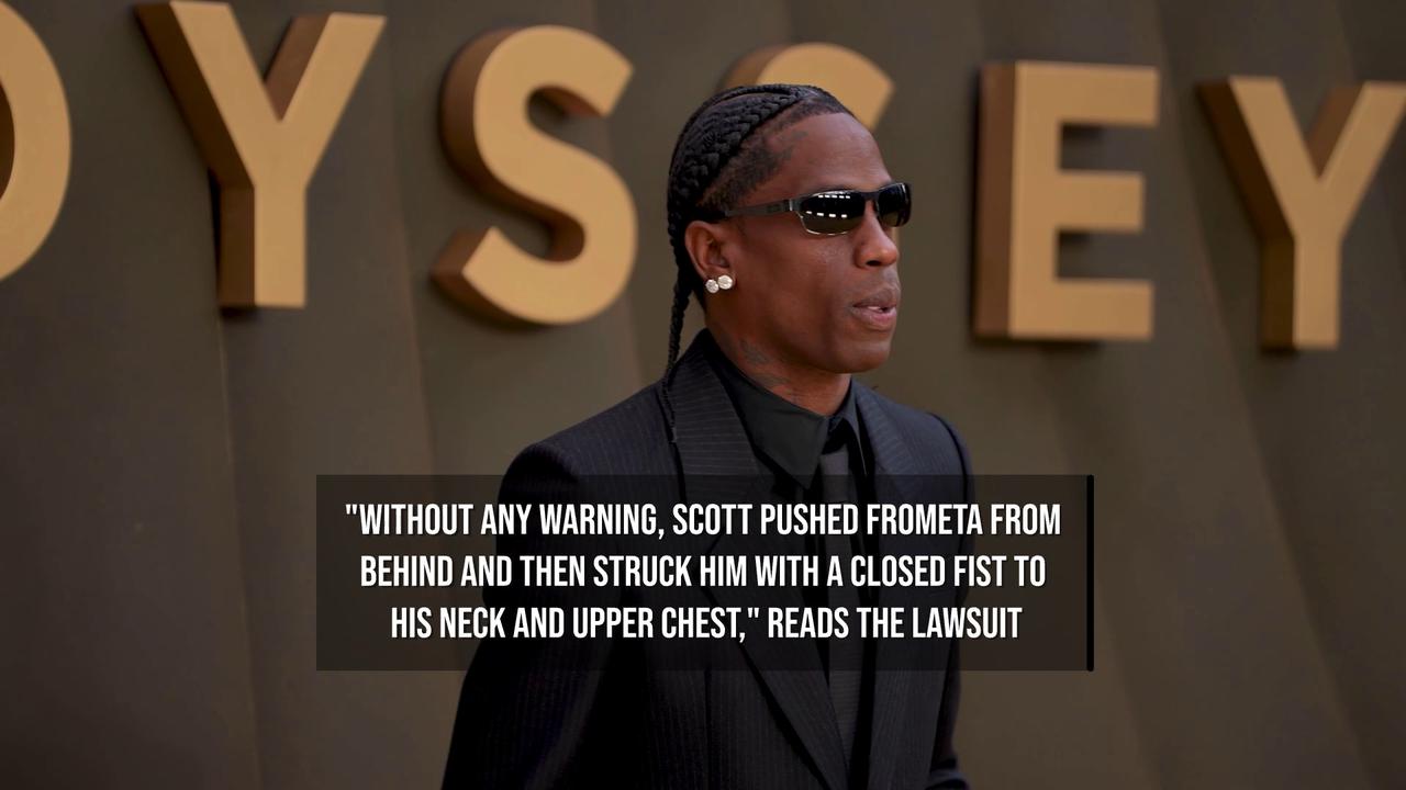 Video thumbnail for Travis Scott faces lawsuit over alleged drunken assault on yacht.
