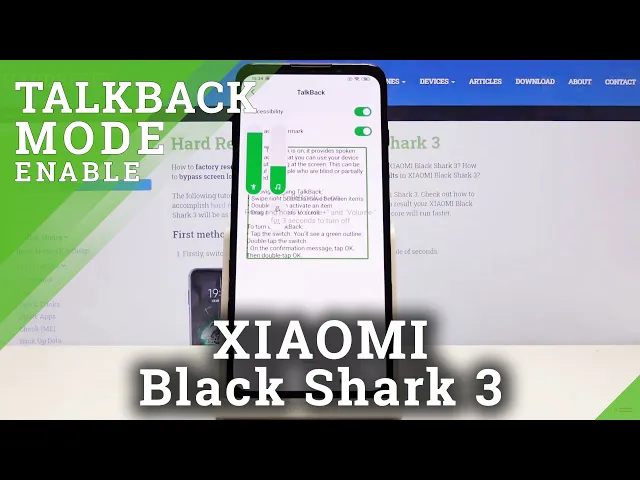 Video thumbnail for How to Activate TalkBack in XIAOMI Black Shark 3 – TalkBack Mode