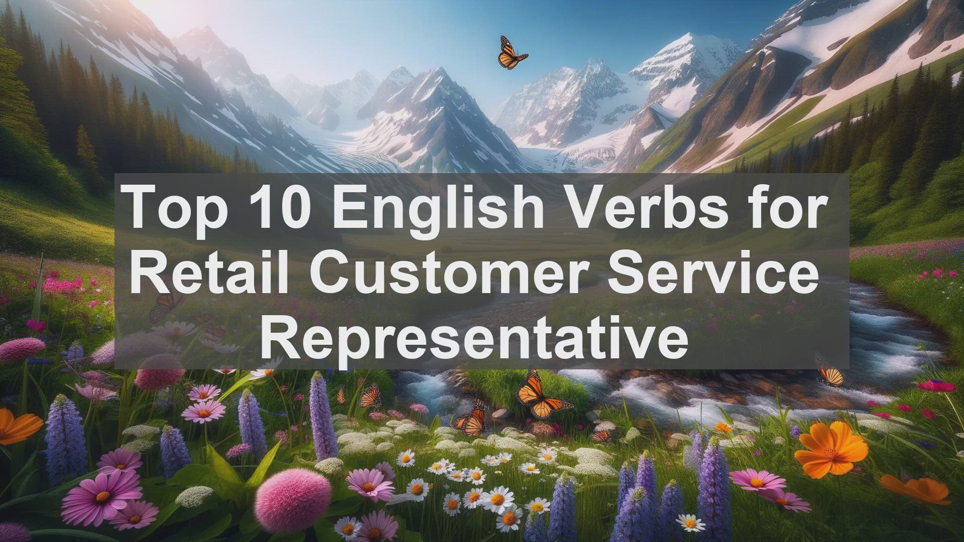 'Video thumbnail for Top 10 English Verbs for Retail Customer Service Representative'