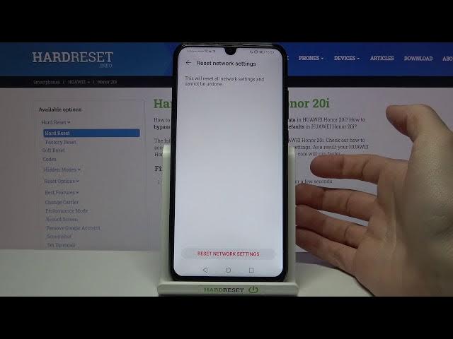 Video thumbnail for How to Reset Network Settings in HONOR 20i – Restore Network Defaults