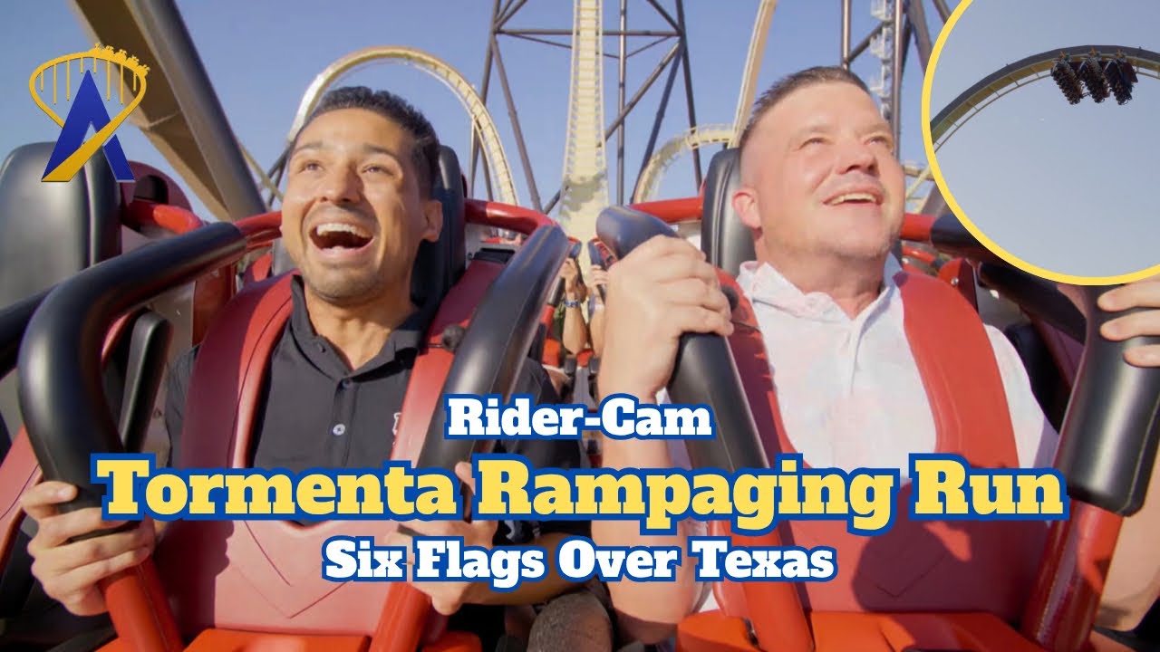 Video thumbnail for Watch us ride the WORLD'S FIRST Giga Dive Coaster! (Tormenta Rampaging Run POV)