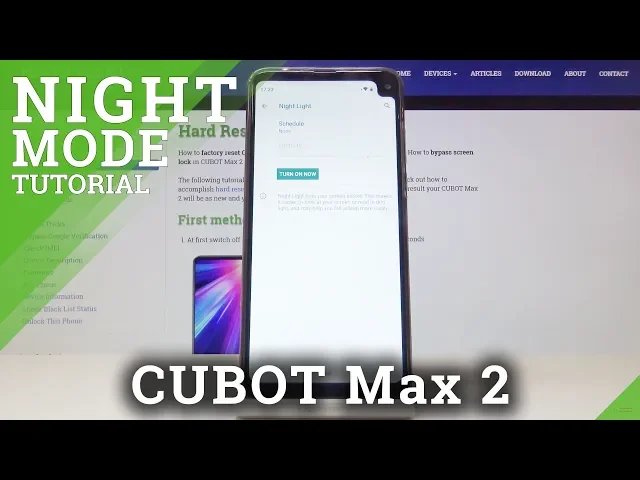 Video thumbnail for How to Activate Night Mode in CUBOT Max 2 - Eye Protection