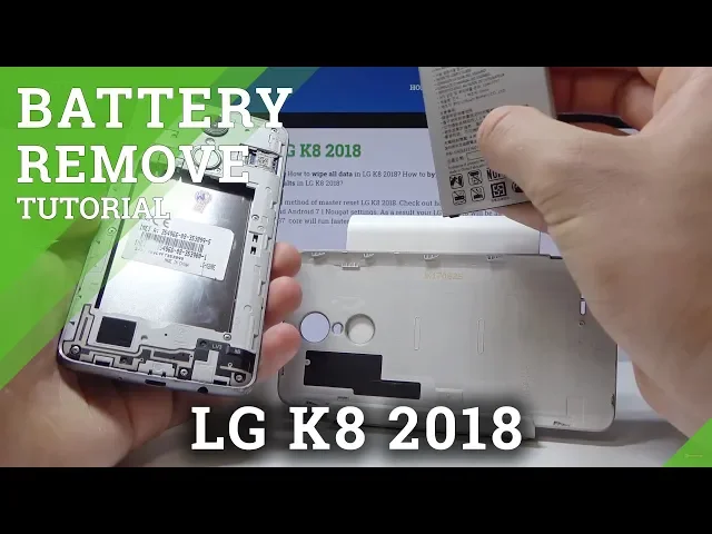 Video thumbnail for How to Remove Battery in LG K8 2018 - Soft Reset