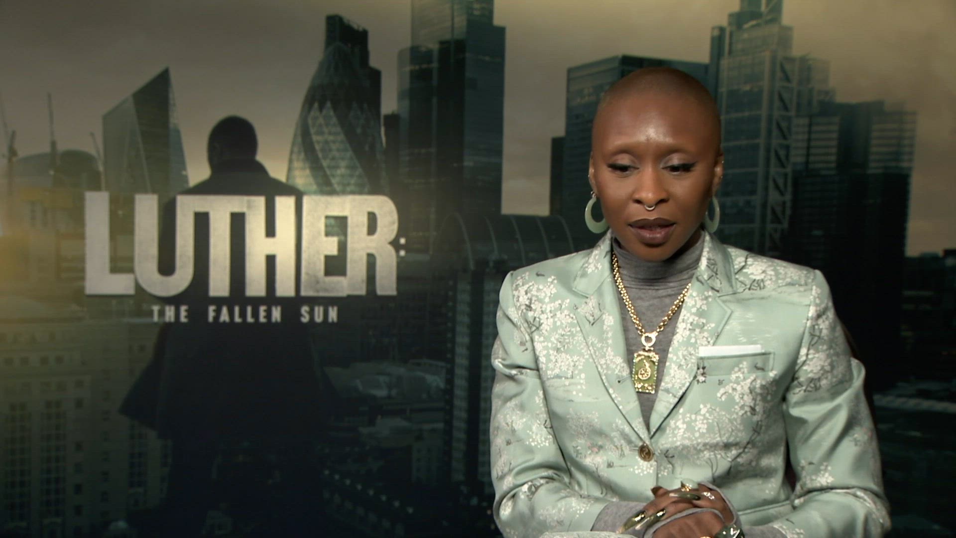 Video thumbnail for Interview: Cynthia Erivo Reveals How She Prepared to Take on Her LUTHER: THE FALLEN SUN Role
