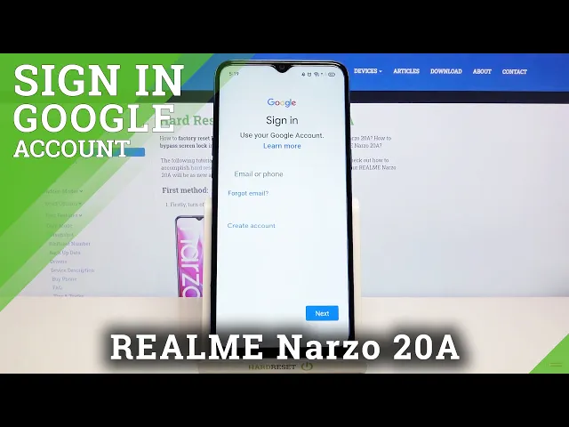 Video thumbnail for Add New Google Account - REALME Narzo 20A & Google User Options
