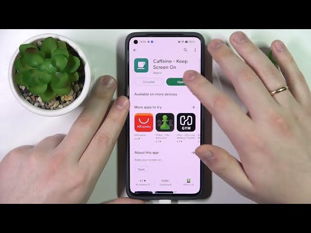 Video thumbnail for How to Change the Screen Timeout Value to Never on a REALME GT2 - Caffeine App