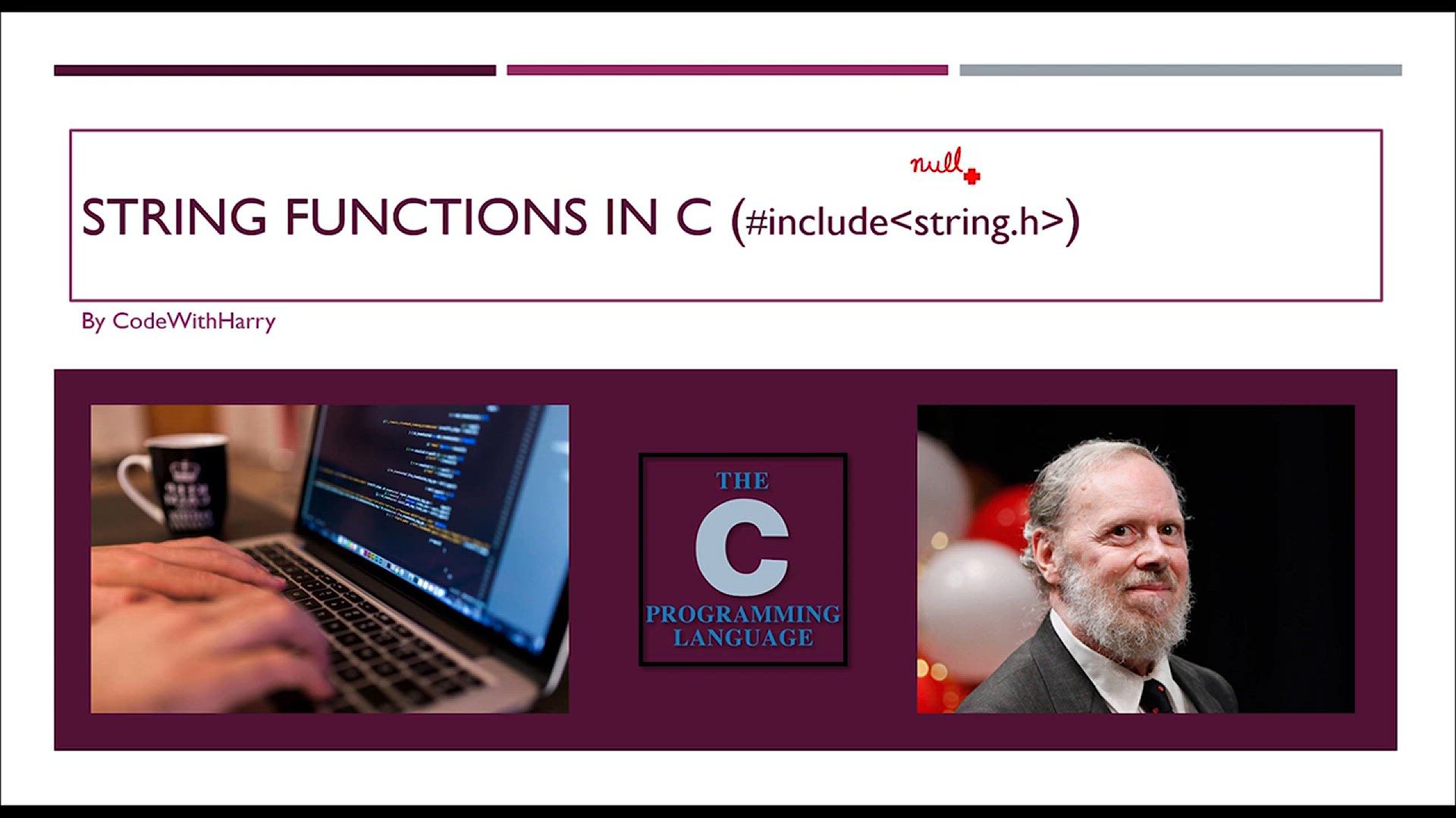 'Video thumbnail for String Functions In C & string.h Library_ C Tutorial In Hindi #35'