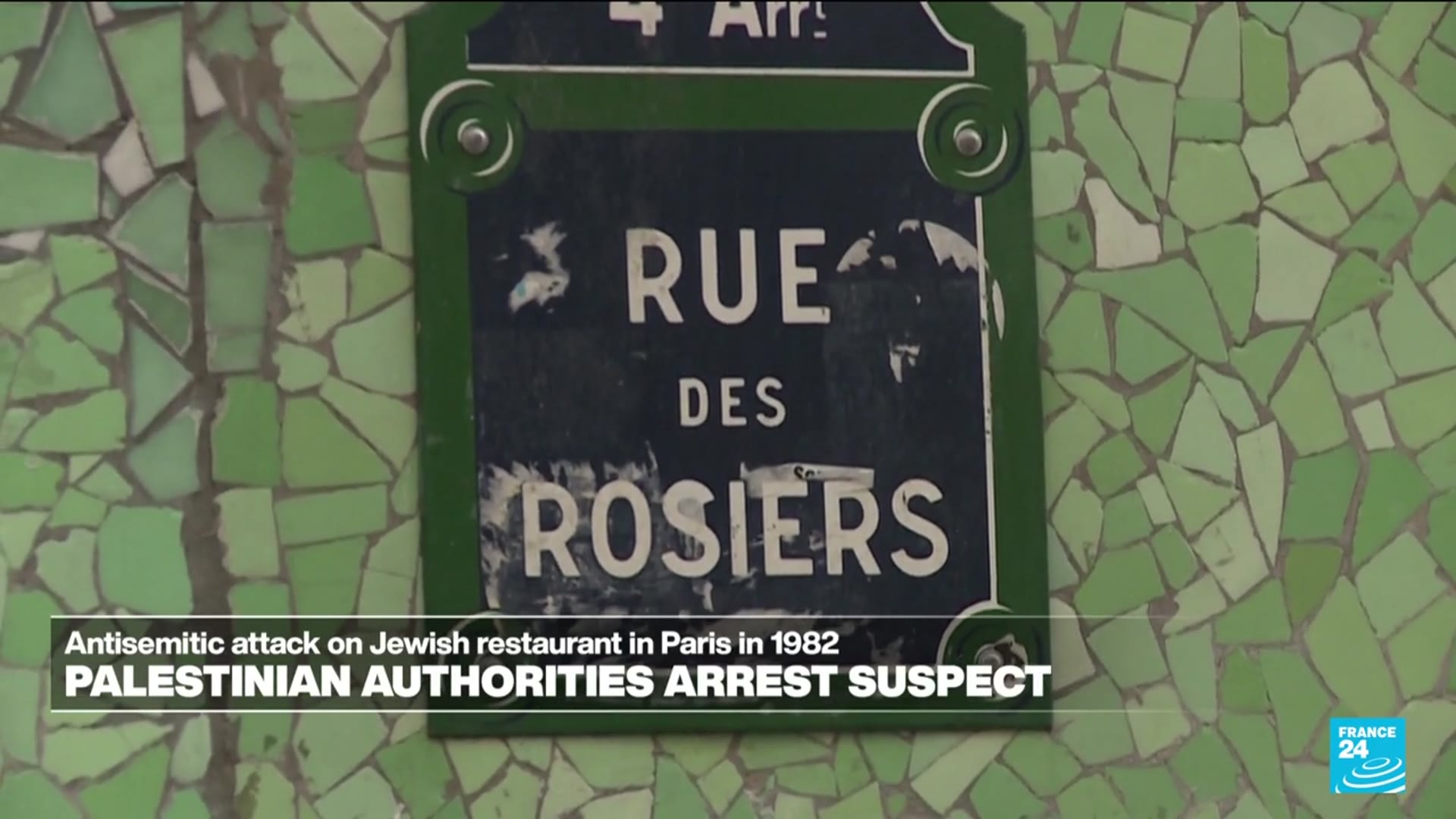 'Video thumbnail for French prosecutors say Palestinian authorities arrest suspect over 1982 antisemitic Paris attack'