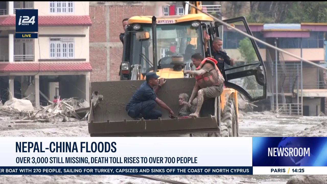 Video thumbnail for Nepal-China floods: Over 3,000 still missing, death toll rises over 700 people