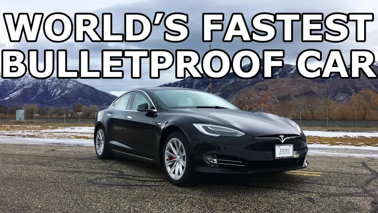 Video thumbnail for Tesla Armor Max P100D Bulletproof Glass Test: Safety First