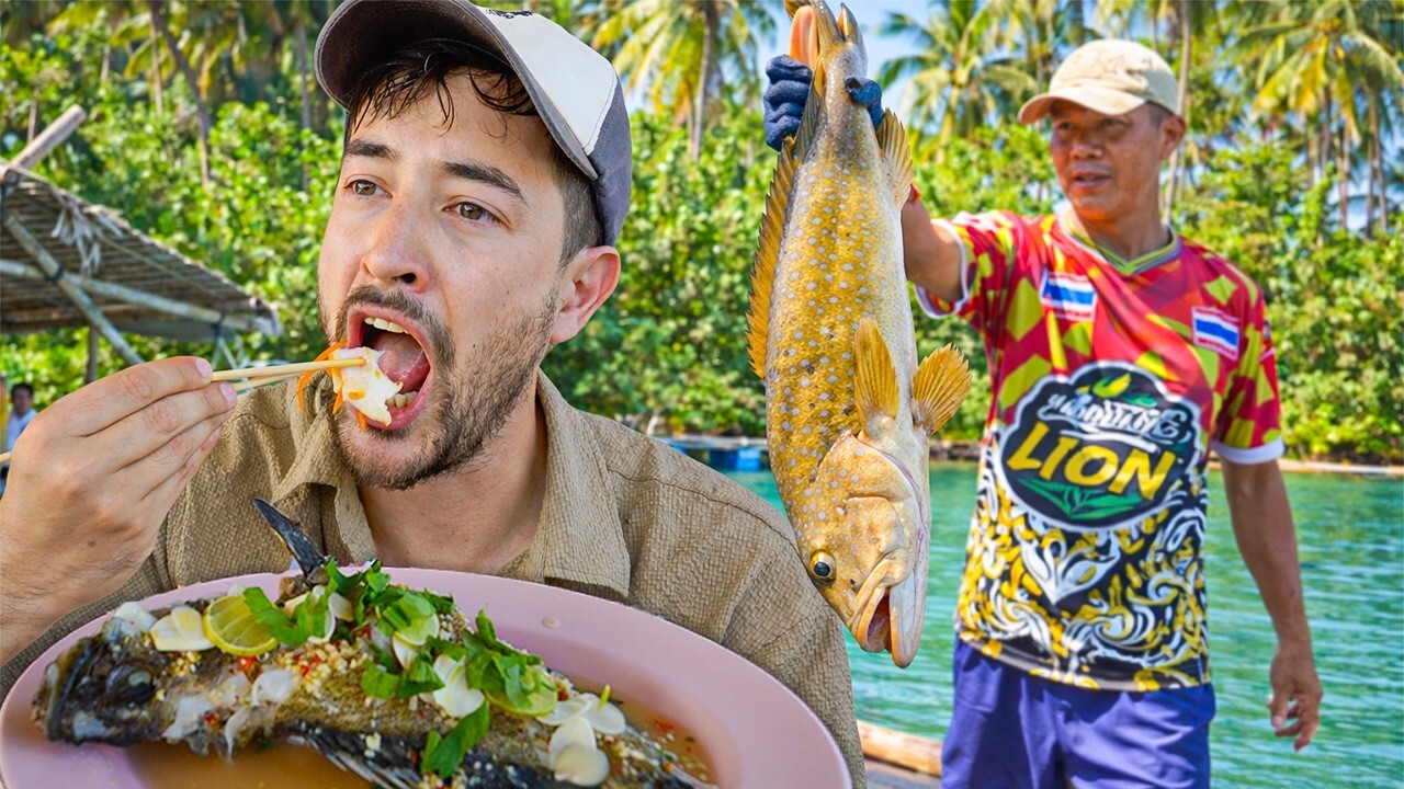Video thumbnail for 24 Hours Eating Seafood on Thailand’s Quietest Island  (Only 1 Restaurant!)