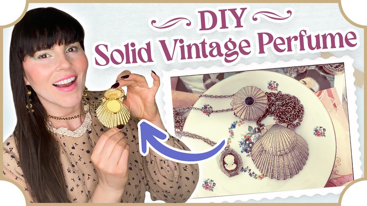 'Video thumbnail for Easy DIY Vintage Solid Perfume Recipe using vintage jewellery!'