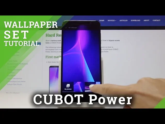 Video thumbnail for How to Change Wallpaper in CUBOT Power - Desktop Update