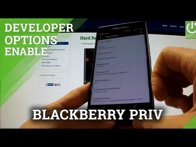 Developer Options BLACKBERRY Priv - how to enter developer mode | Open ...