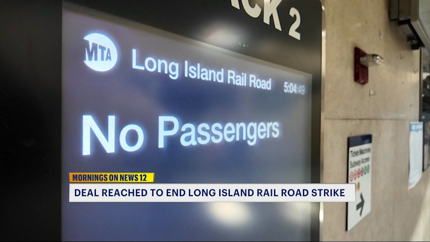 Video thumbnail for Deal reached to end LIRR strike; riders still face rough Tuesday morning commute
