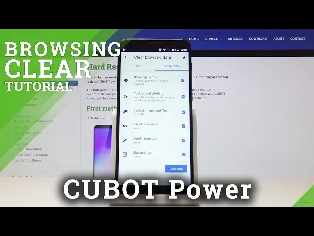 Video thumbnail for How to Erase Browser Data in CUBOT Power - Delete Cookies & History