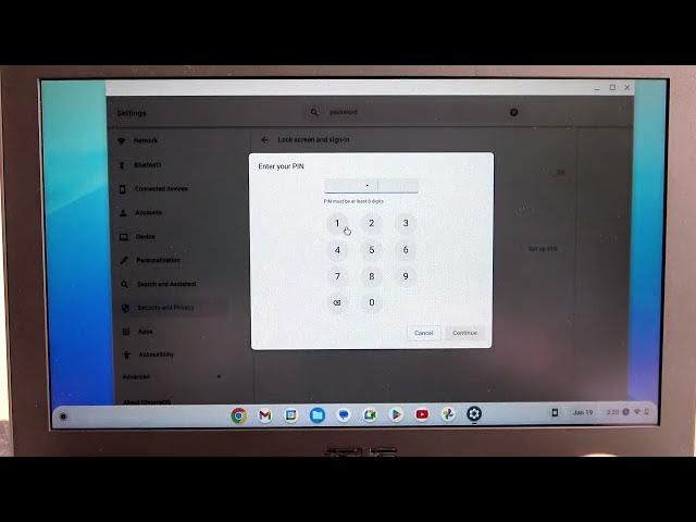 Video thumbnail for Asus Chromebook Flip C214 How To Change Password