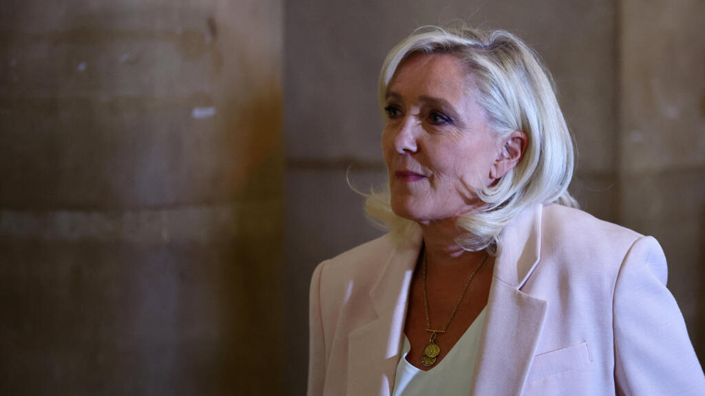 Video thumbnail for Le Pen sentenced to 15-month ban from public office in EU embezzlement case