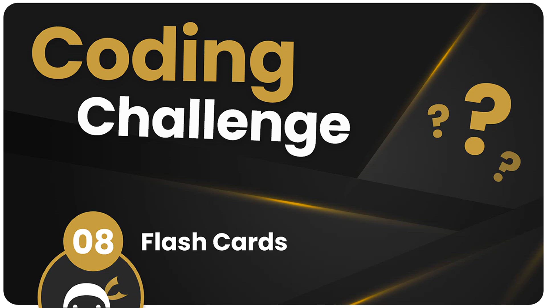 'Video thumbnail for Coding Challenge #8 - Flash Cards'