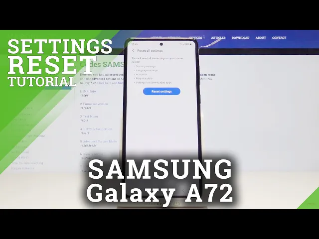 Video thumbnail for How to Reset Settings on SAMSUNG Galaxy A72 – Factory Reset