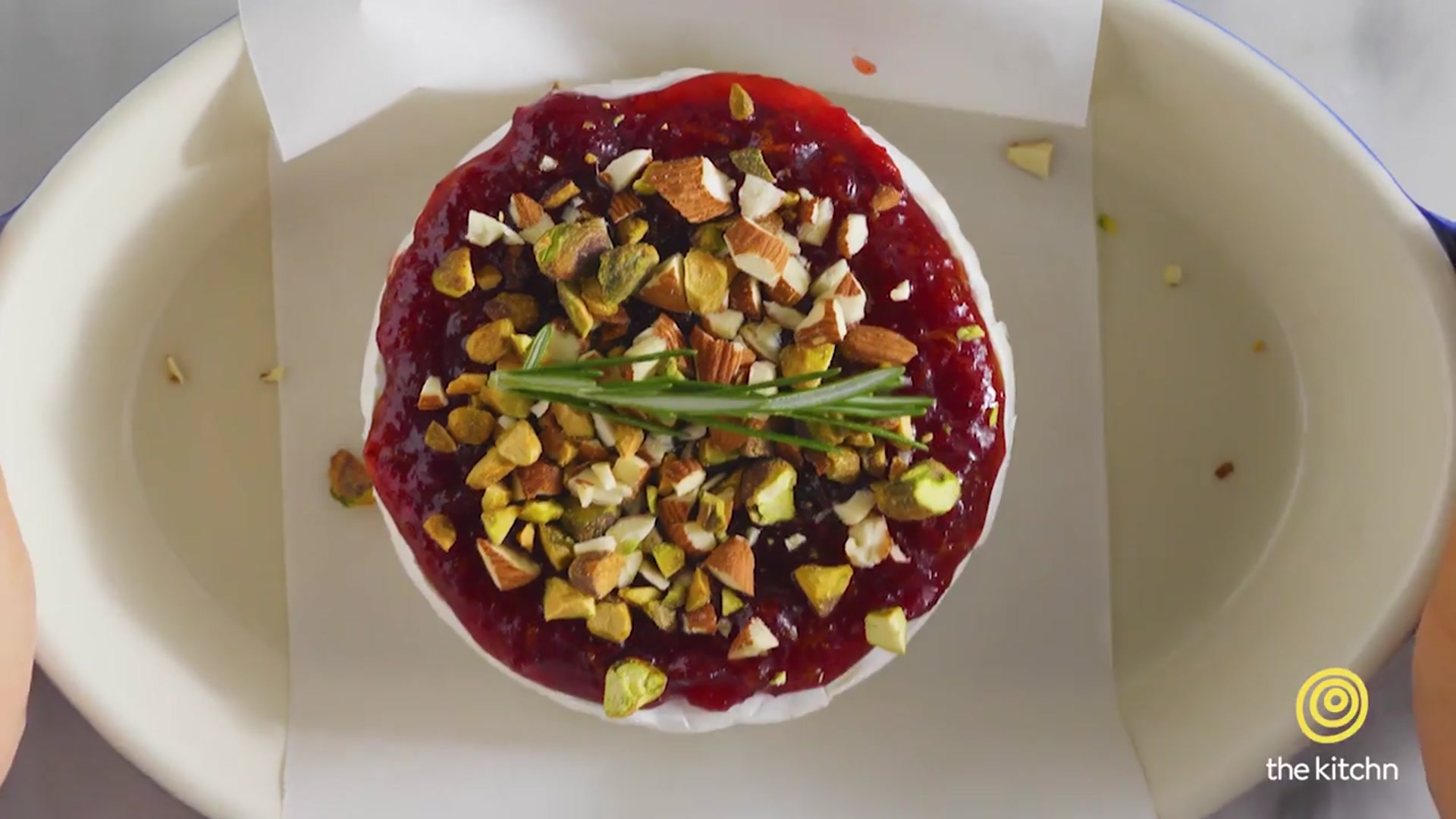 'Video thumbnail for Baked Brie with Cranberry Sauce'