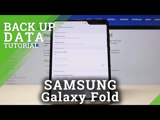 Video thumbnail for How to Backup Data in SAMSUNG Galaxy Fold – Create Google Backup