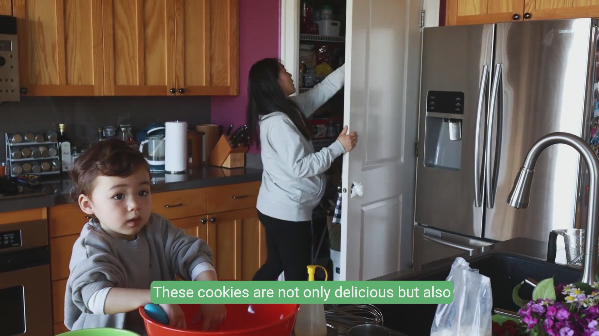 'Video thumbnail for Easy Kid-Friendly Banana Chocolate Chip Cookies in 5 Minutes!'