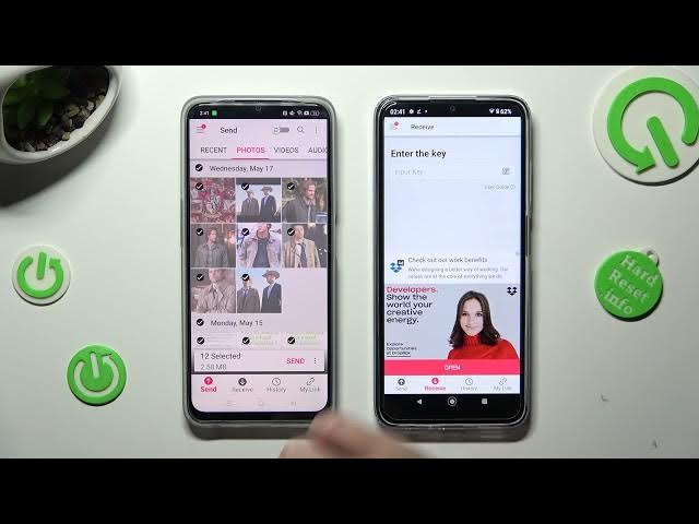 Video thumbnail for Transfer files from an Android Device to Nokia G22 {Send anywhere}