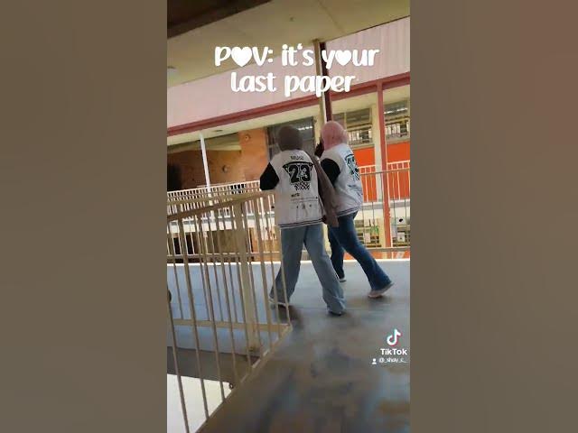 Video thumbnail for I will miss the moments.#matric #lastpaper