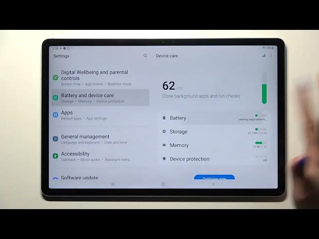 Video thumbnail for How to Switch On/Off Fast Charging in SAMSUNG Galaxy Tab S7 FE – Manage Fast Charging