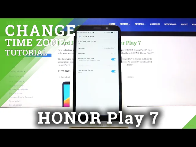Video thumbnail for How to Set Up Date in Honor Play 7 – Change Time Zone