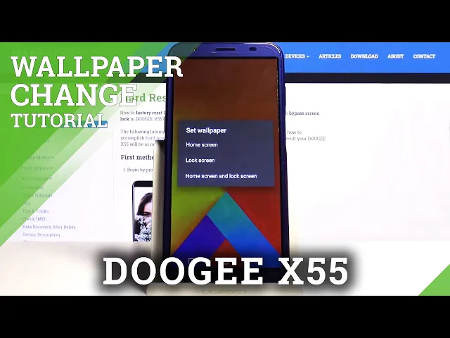 Video thumbnail for How to Change Wallpaper in DOOGEE X55 – Desktop Update