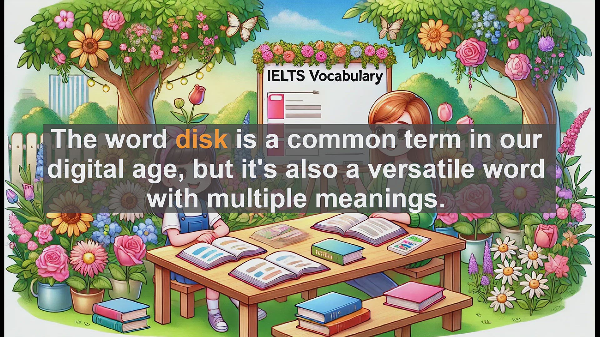 'Video thumbnail for 2500 Must Know IELTS 6.5 Vocabulary - Understanding the Word 'Disk': Boost Your IELTS Score'