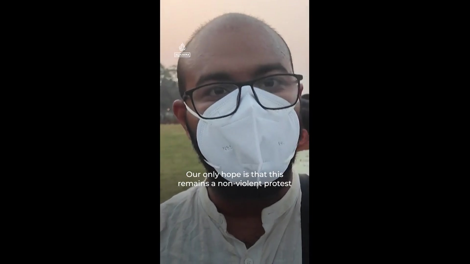 'Video thumbnail for Hundreds protest against air pollution in New Delhi'