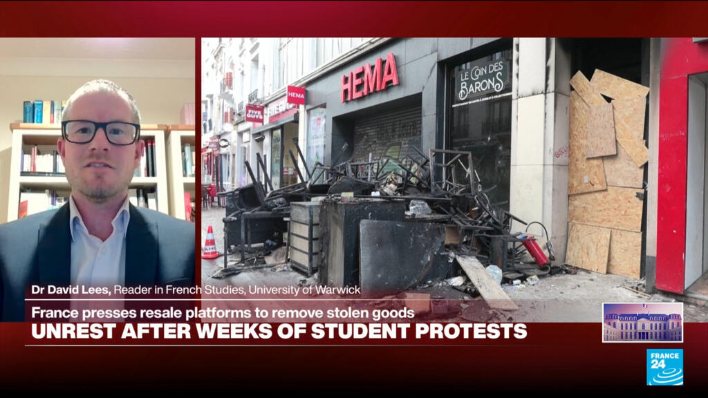 Video thumbnail for France riots: Le Pen 'trying to use these events to push her popularity,' expert says